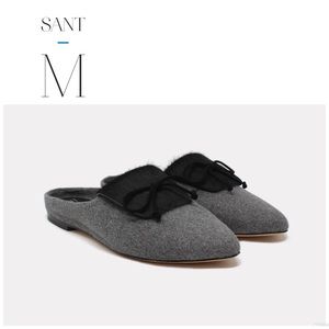 Sant M Cortina Mules - fur shoes